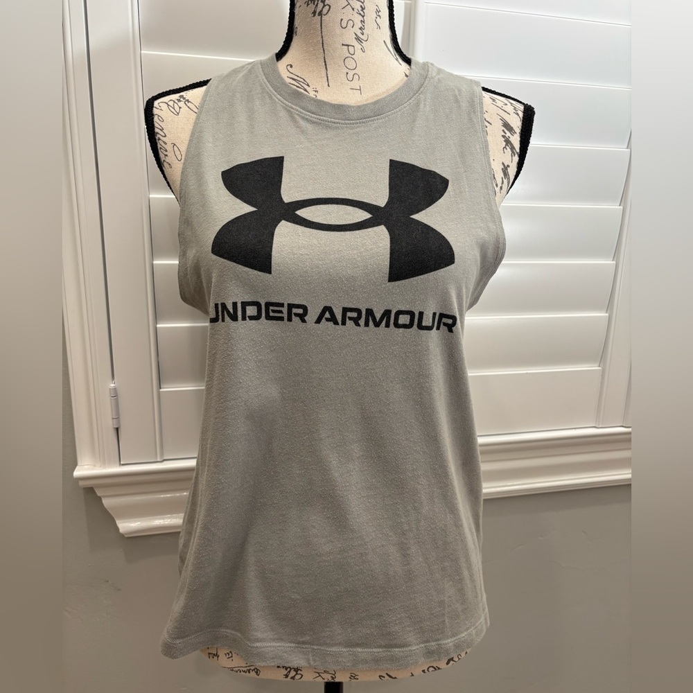 Under Armour Charcoal Athletic Tank - Picture 1 of 4